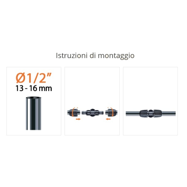 Vendita online Raccordo prolunga tubo 16 mm. art.91023